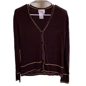 Women’s brown button‎ cardigan